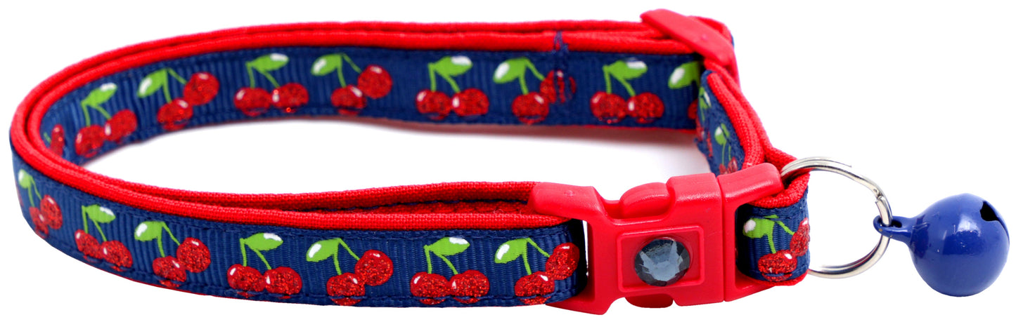 Cherries Breakaway Cat Collar-8