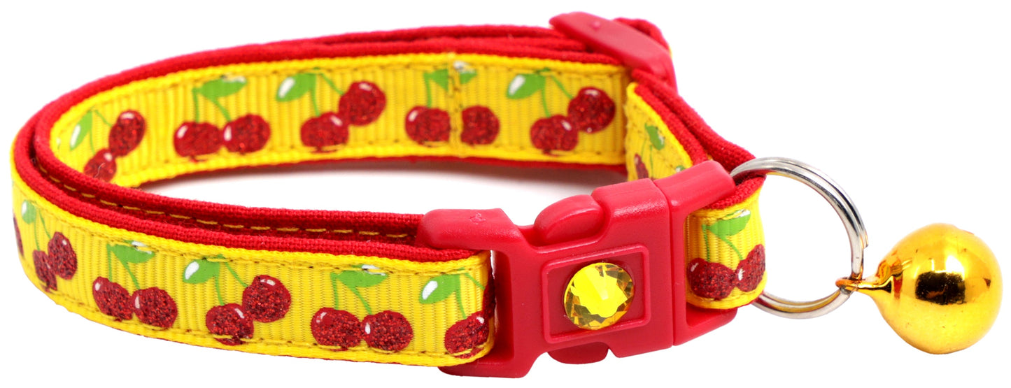 Cherries Breakaway Cat Collar-7